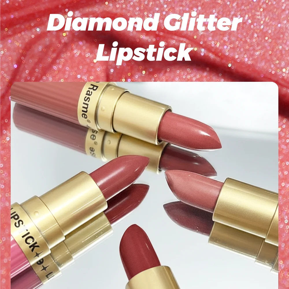 Pink Glitter Velvet Waterproof Lipstick