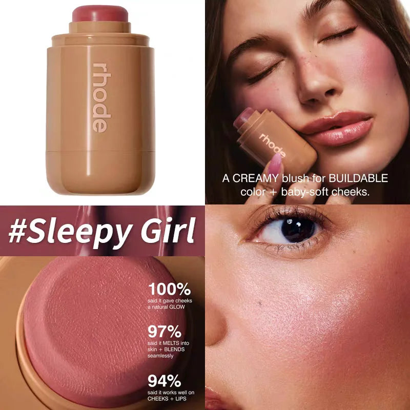 Makeup Cheek Blush Cream Blusher Stick Lip Gloss