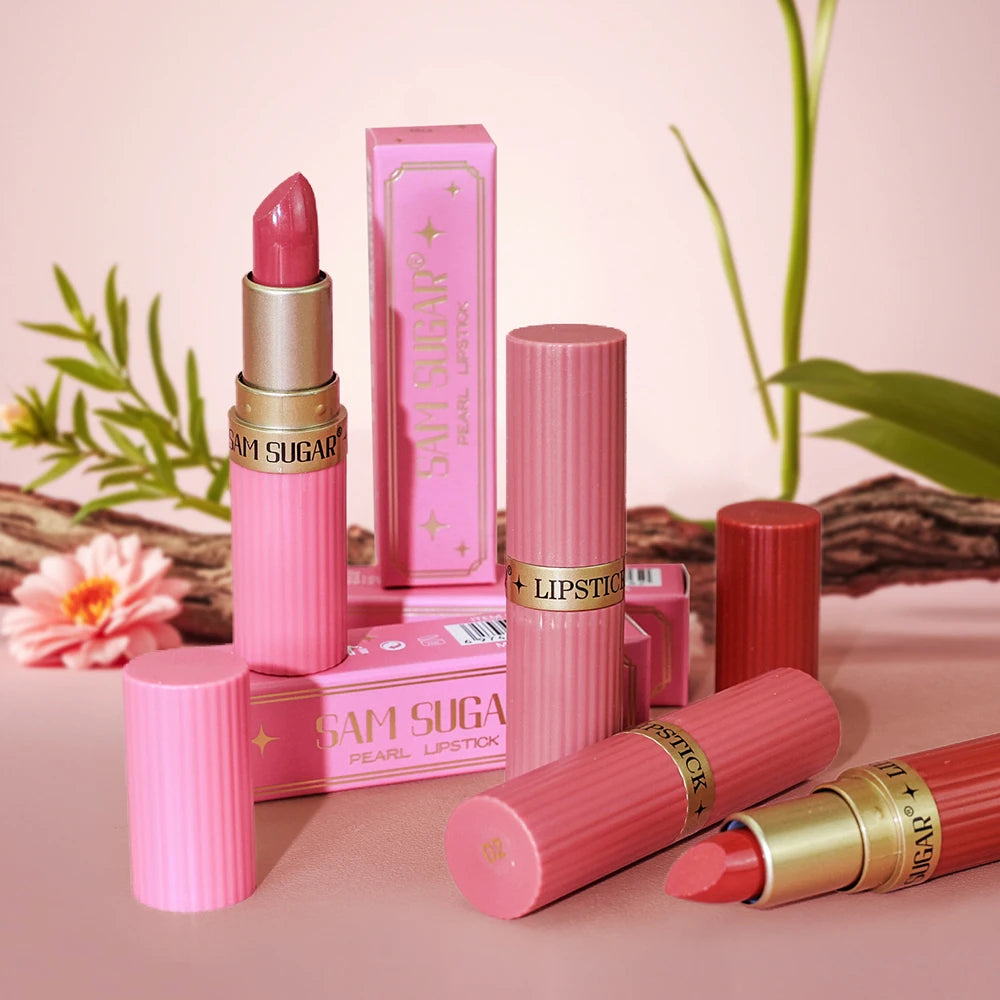 Pink Glitter Velvet Waterproof Lipstick