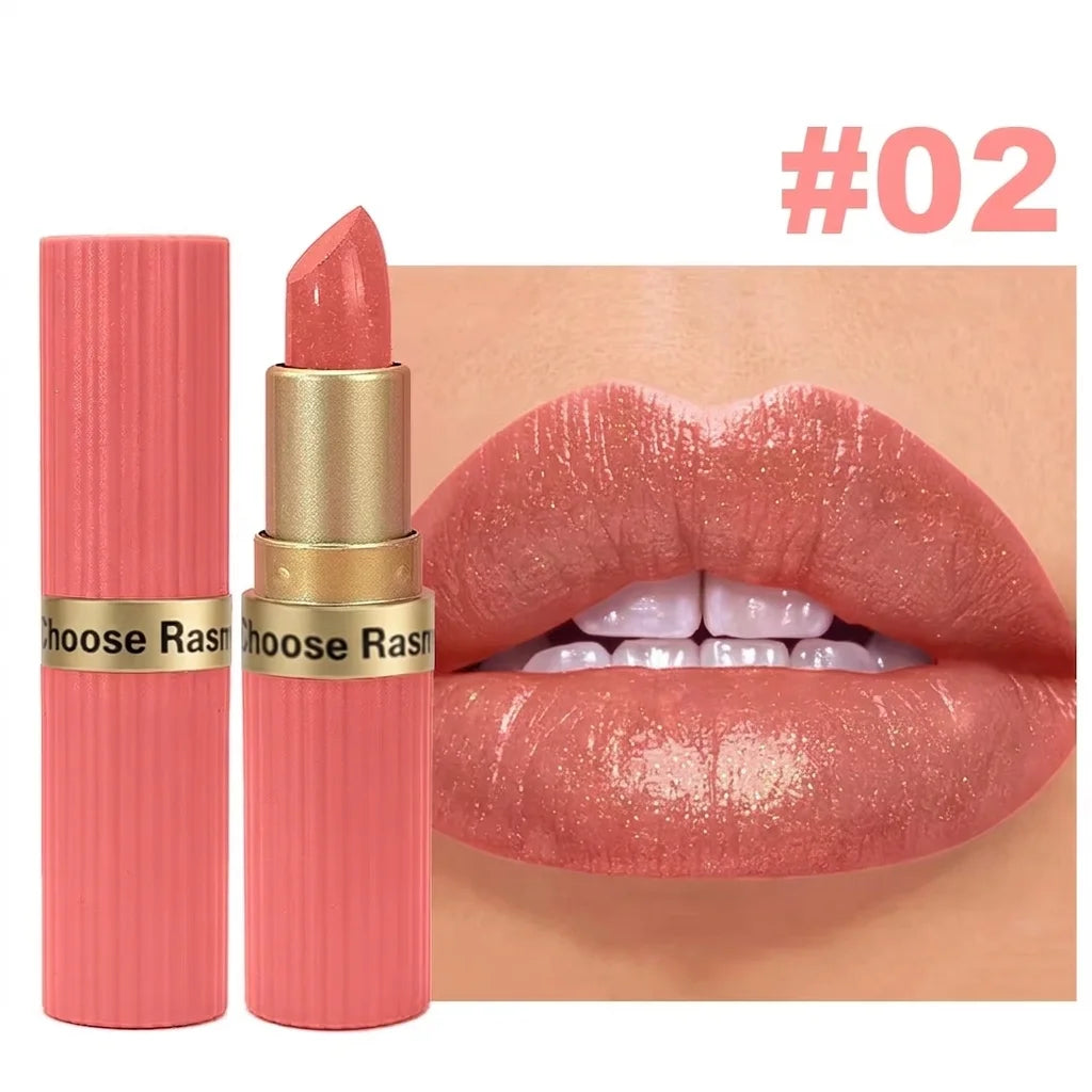 Pink Glitter Velvet Waterproof Lipstick