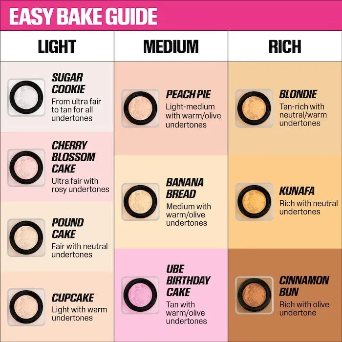 2 Colors Easy Bake Loose Powder Brightening Correcting Duo