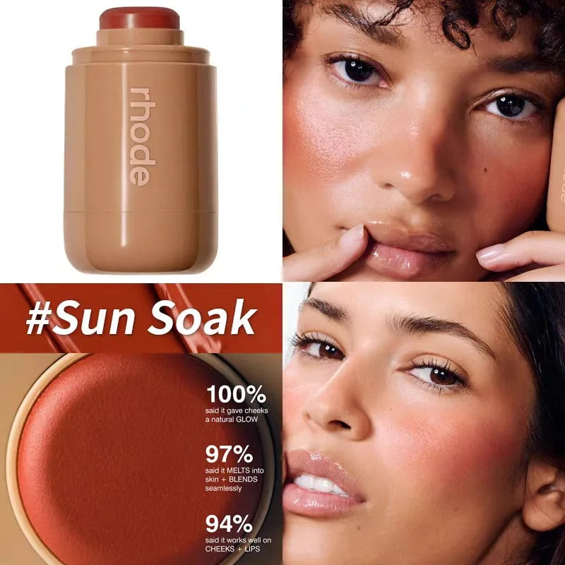 Makeup Cheek Blush Cream Blusher Stick Lip Gloss
